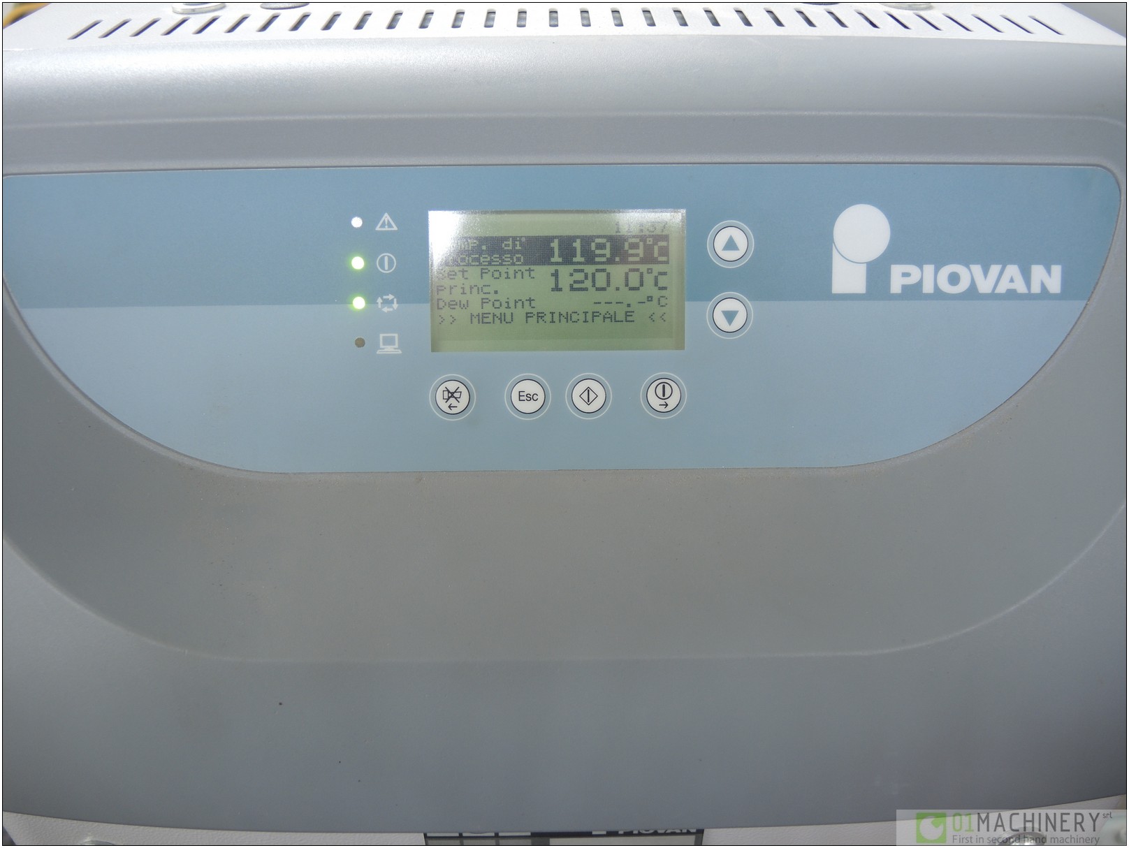 piovan dryer flow meter location
